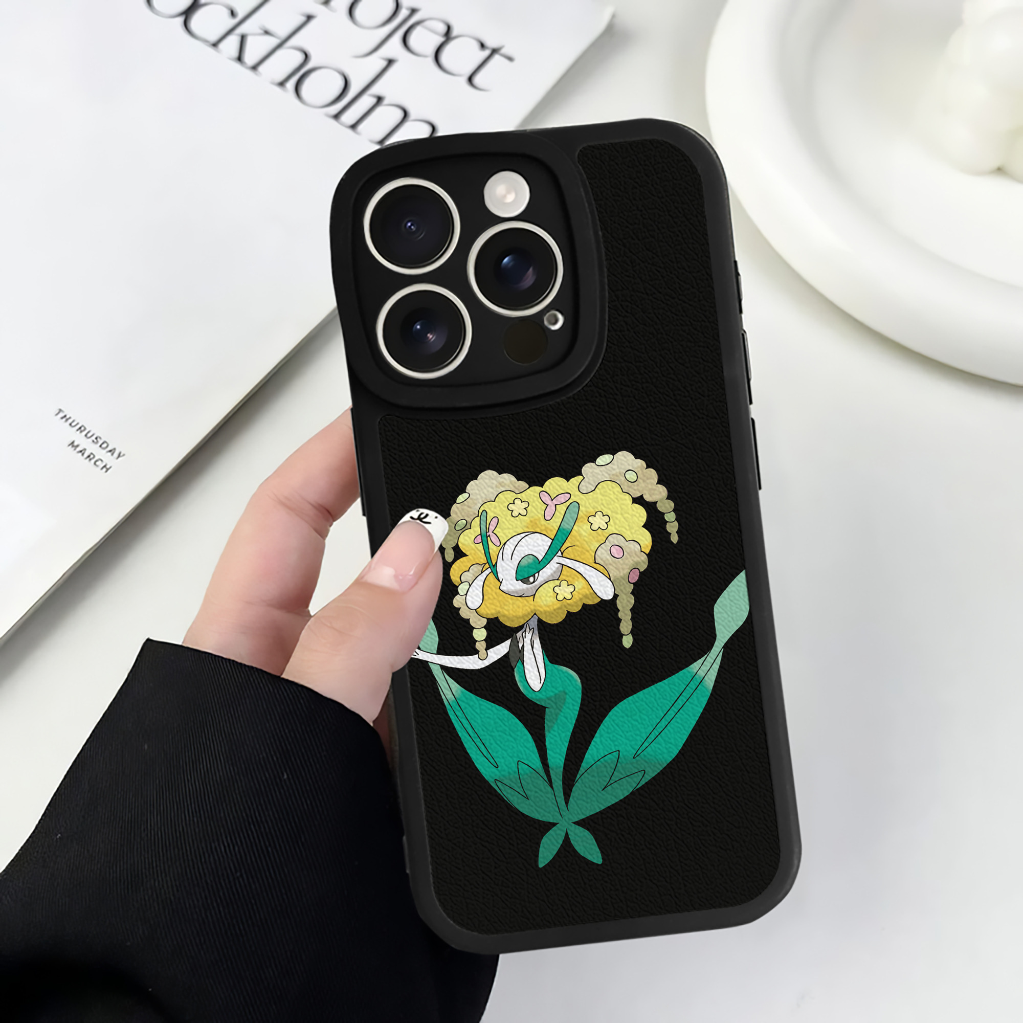 （画像用） ポケットモンスター Pokémon 【iPhone 16シリーズ対応】シリコンスマホケース（レザー調） 材質：シリコン